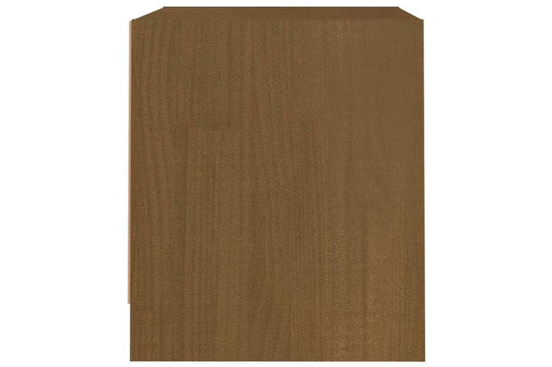 sengeskab 40x30,5x35,5 cm massivt fyrretræ honningbrun - Brun - Sengebord