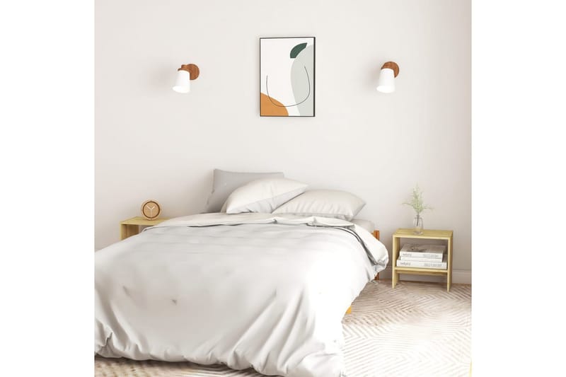 sengeskab 40x30,5x40 cm massivt fyrretræ - Brun - Møbler - Borde - Aflastningsbord - Sengebord