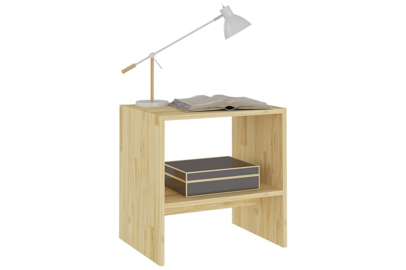 sengeskab 40x30,5x40 cm massivt fyrretræ - Brun - Møbler - Borde - Aflastningsbord - Sengebord