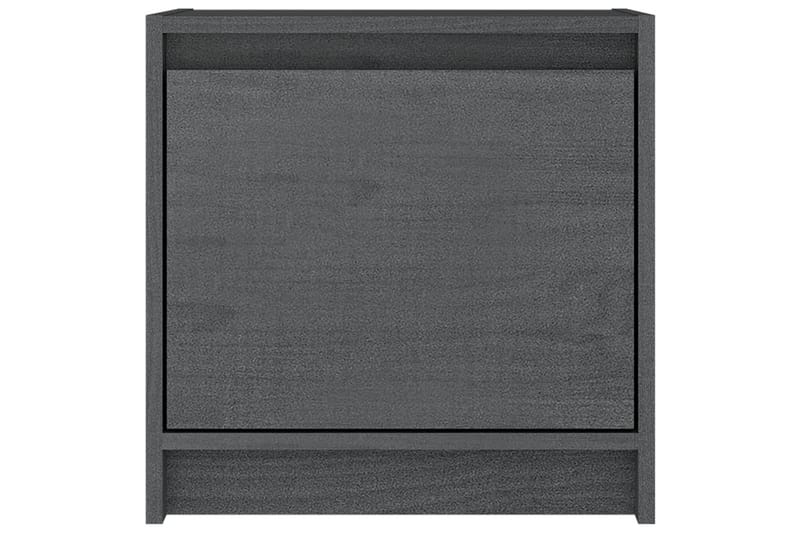 sengeskab 40x30,5x40 cm massivt fyrretræ grå - Grå - Sengebord
