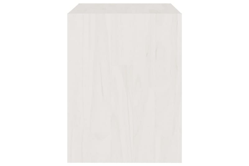 sengeskab 40x30,5x40 cm massivt fyrretræ hvid - Hvid - Sengebord