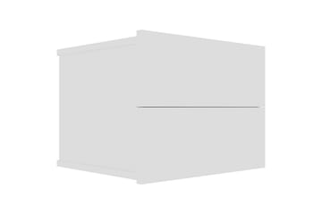 Sengeskab 40x30x30 cm Spånplade Hvid - Hvid - Møbler - Borde - Aflastningsbord - Sengebord