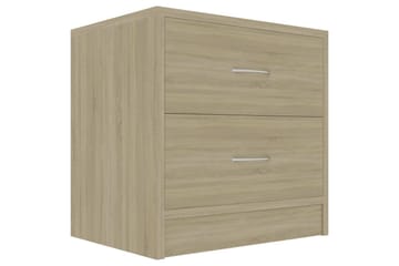 Sengeskab 40x30x40 cm Spånplade Sonoma-Eg - Brun - Møbler - Borde - Aflastningsbord - Sengebord