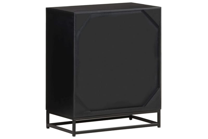 sengeskab 40x30x50 cm massivt mangotræ - Sort - Møbler - Borde - Aflastningsbord - Sengebord