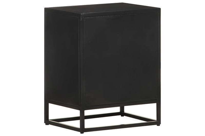 Sengeskab 40x30x50 cm ru mangotræ - Sort - Møbler - Borde - Aflastningsbord - Sengebord