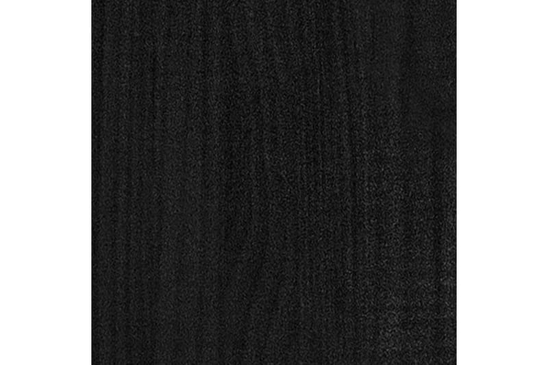 sengeskab 40x31x50 cm massivt fyrretræ sort - Sort - Sengebord