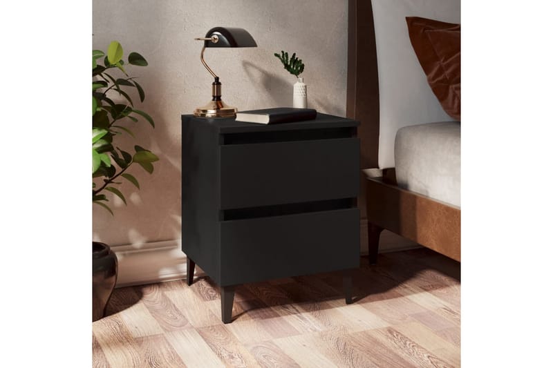 sengeskab 40x35x50 cm sort - Sort - Møbler - Borde - Aflastningsbord - Sengebord