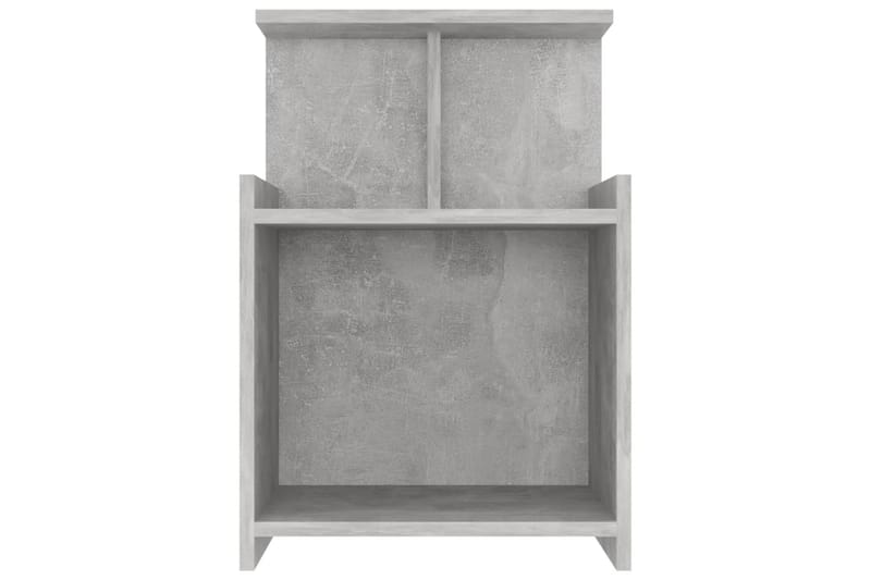 sengeskab 40x35x60 cm spånplade betongrå - Grå - Møbler - Borde - Aflastningsbord - Sengebord