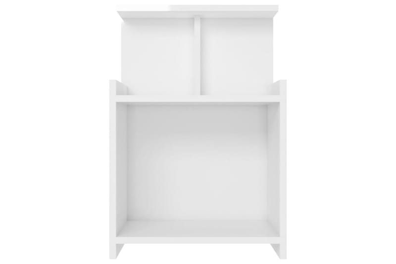 sengeskab 40x35x60 cm spånplade hvid højglans - Hvid - Møbler - Borde - Aflastningsbord - Sengebord
