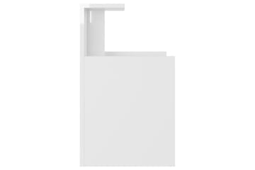 sengeskab 40x35x60 cm spånplade hvid højglans - Hvid - Møbler - Borde - Aflastningsbord - Sengebord