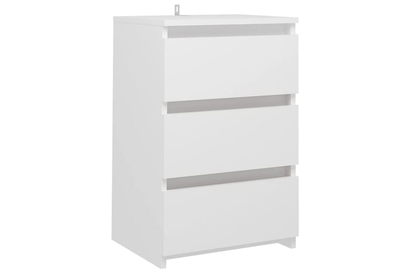 sengeskab 40x35x62,5 cm spånplade hvid - Hvid - Sengebord