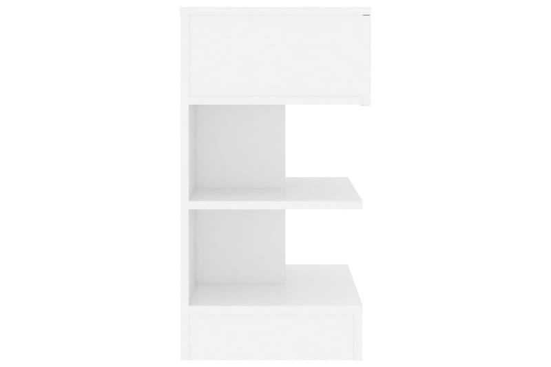 sengeskab 40x35x65 cm spånplade hvid - Hvid - Sengebord