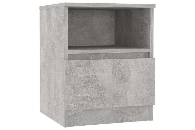sengeskab 40x40x50 cm spånplade betongrå - Grå - Sengebord