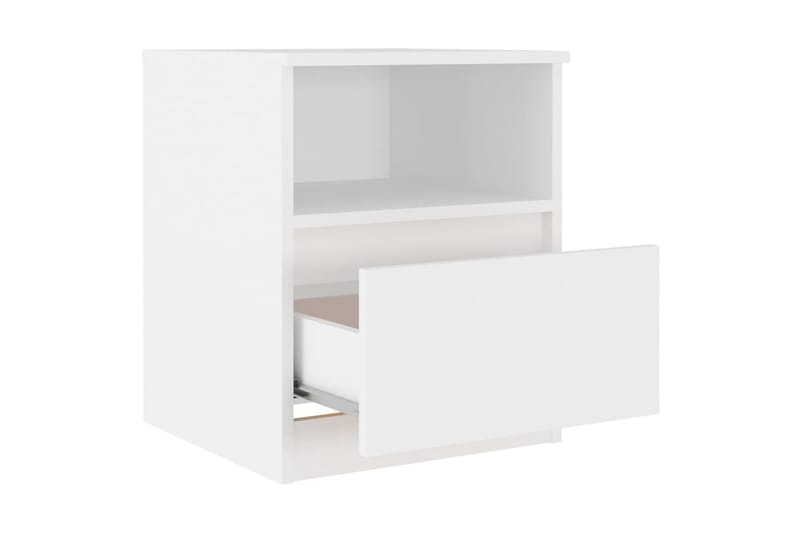 sengeskab 40x40x50 cm spånplade hvid - Hvid - Møbler - Borde - Aflastningsbord - Sengebord