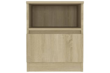 sengeskab 40x40x50 cm spånplade sonoma-eg - Brun - Møbler - Borde - Aflastningsbord - Sengebord