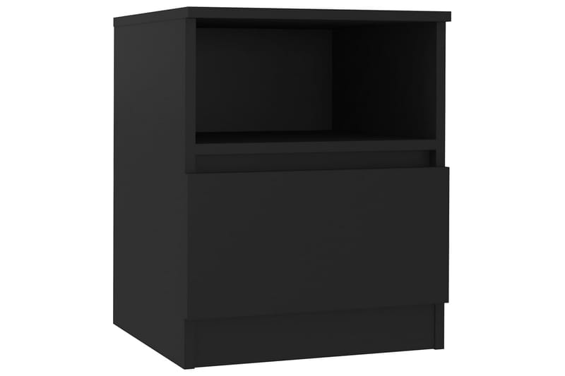 sengeskab 40x40x50 cm spånplade sort - Sort - Møbler - Borde - Aflastningsbord - Sengebord