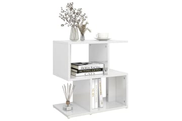 sengeskab 50x30x51,5 cm spånplade hvid højglans - Hvid - Møbler - Borde - Aflastningsbord - Sengebord