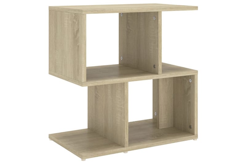 sengeskab 50x30x51,5 cm spånplade sonoma-eg - Brun - Møbler - Borde - Aflastningsbord - Sengebord