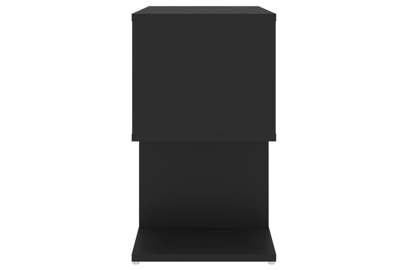 sengeskab 50x30x51,5 cm spånplade sort - Sort - Sengebord