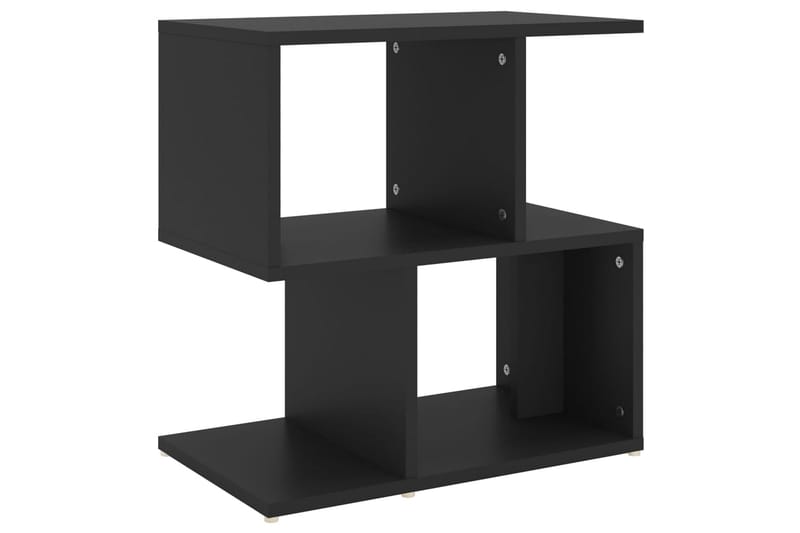 sengeskab 50x30x51,5 cm spånplade sort - Sort - Møbler - Borde - Aflastningsbord - Sengebord