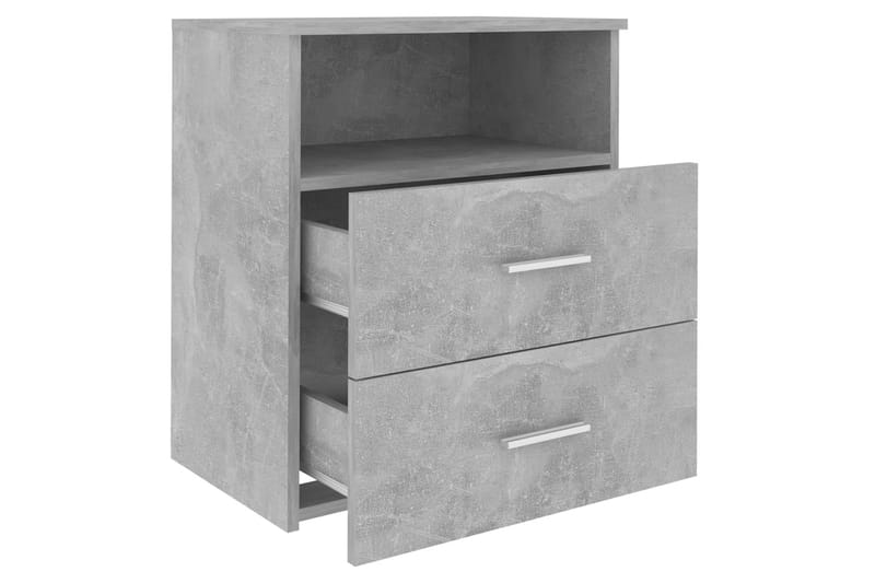 sengeskab 50x32x60 cm betongrå - Grå - Sengebord