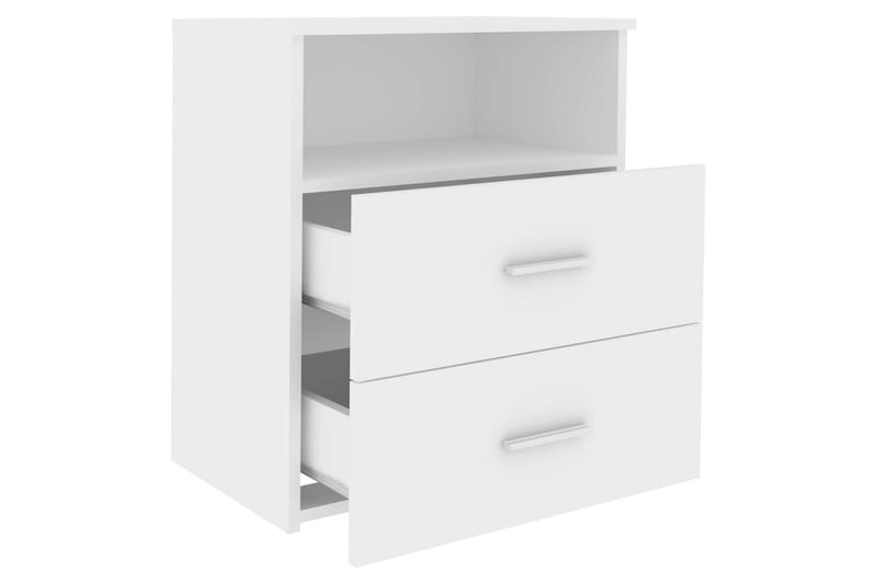 sengeskab 50x32x60 cm hvid - Hvid - Møbler - Borde - Aflastningsbord - Sengebord