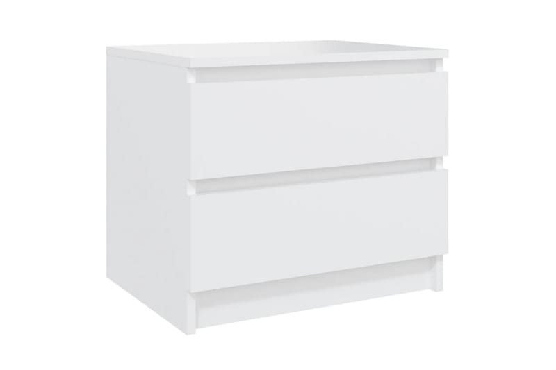 sengeskab 50x39x43,5 cm spånplade hvid - Hvid - Møbler - Borde - Aflastningsbord - Sengebord