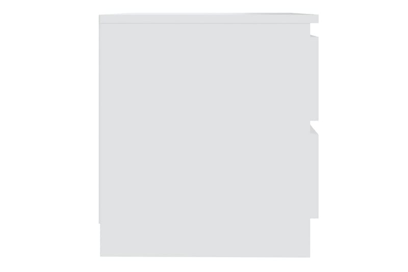 sengeskab 50x39x43,5 cm spånplade hvid - Hvid - Sengebord