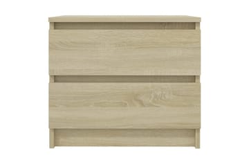 sengeskab 50x39x43,5 cm spånplade sonoma-eg - Brun - Møbler - Borde - Aflastningsbord - Sengebord