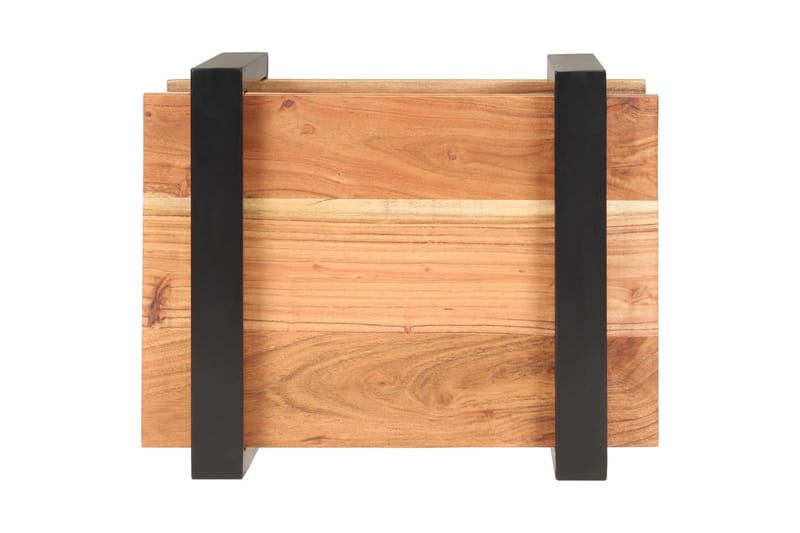 Sengeskab 50x40x40 cm massivt akacietræ - Brun - Møbler - Borde - Aflastningsbord - Sengebord
