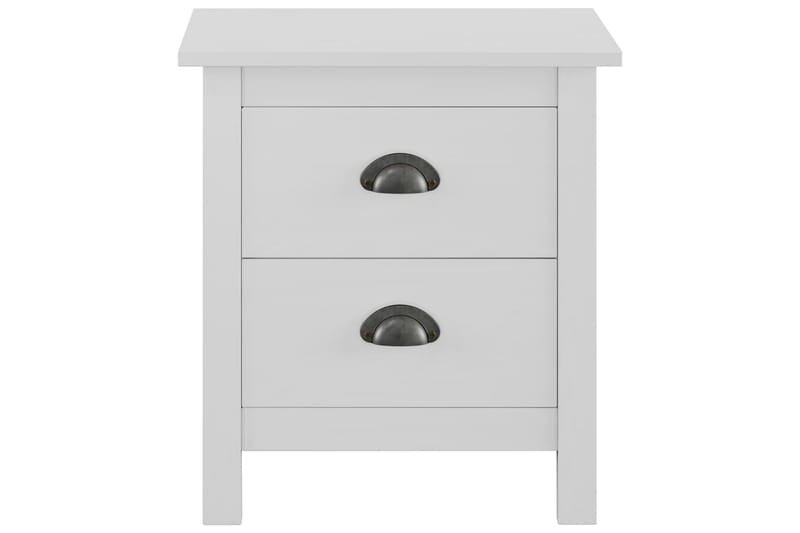 Sengeskab Hill Range 46X35X49,5 Massivt Fyrretræ Hvid - Møbler - Borde - Aflastningsbord - Sengebord