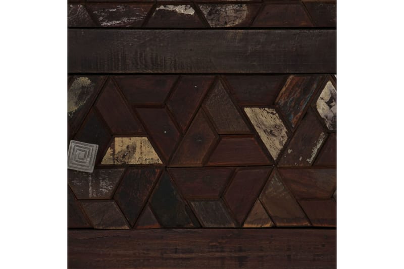 Sengeskab I Massivt, Genanvendt Tr�æ 40 X 30 X 50 Cm - Brun - Møbler - Borde - Aflastningsbord - Sengebord