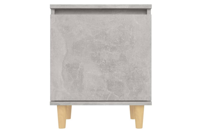 sengeskab med massive træben 40x30x50 cm betongrå - Grå - Møbler - Borde - Aflastningsbord - Sengebord