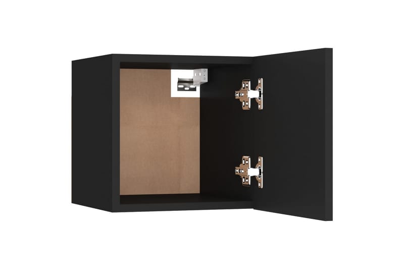 sengeskabe 2 stk. 30,5x30x30 cm spånplade sort - Sort - Møbler - Borde - Aflastningsbord - Sengebord