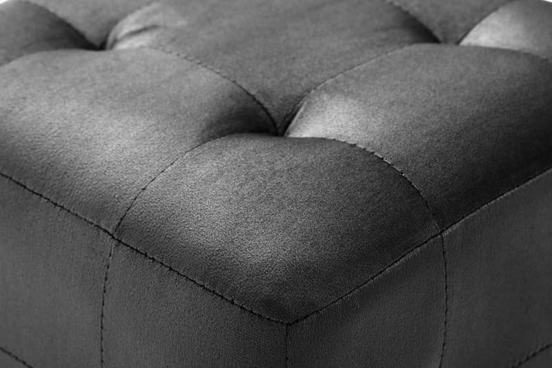 Sengeskabe 2 Stk. 30 X 30 X 30 Cm Fløjlsstof Sort - Sort - Møbler - Borde - Aflastningsbord - Sengebord