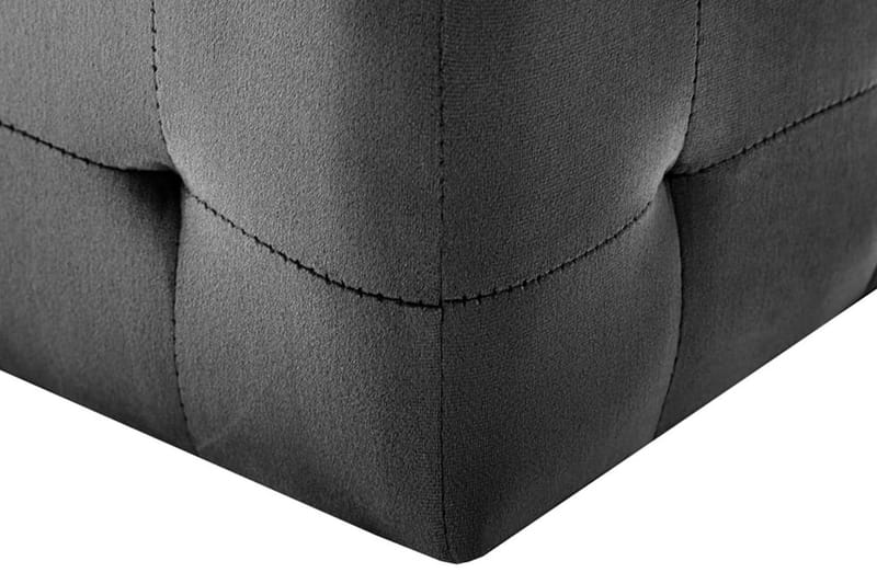 Sengeskabe 2 Stk. 30 X 30 X 30 Cm Fløjlsstof Sort - Sort - Møbler - Borde - Aflastningsbord - Sengebord
