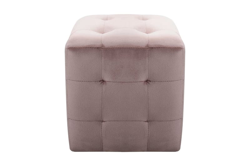 Sengeskabe 2 Stk. 30 X 30 X 30 Cm Fløjlsstof Pink - Lyserød - Sengebord