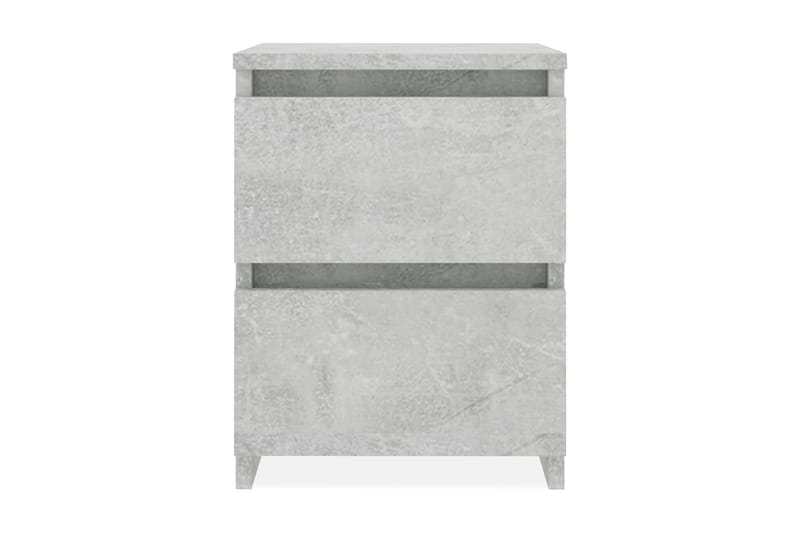 Sengeskabe 2 stk. 30 x 30 x 40 cm spånplade betongrå - Grå - Sengebord