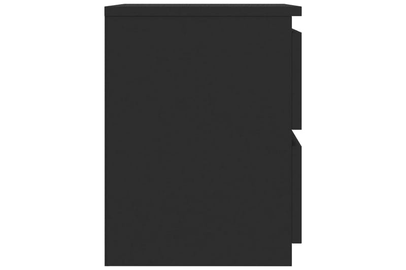Sengeskabe 2 stk. 30 x 30 x 40 cm spånplade sort - Sort - Møbler - Borde - Aflastningsbord - Sengebord