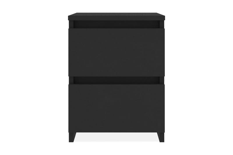 Sengeskabe 2 stk. 30 x 30 x 40 cm spånplade sort - Sort - Møbler - Borde - Aflastningsbord - Sengebord
