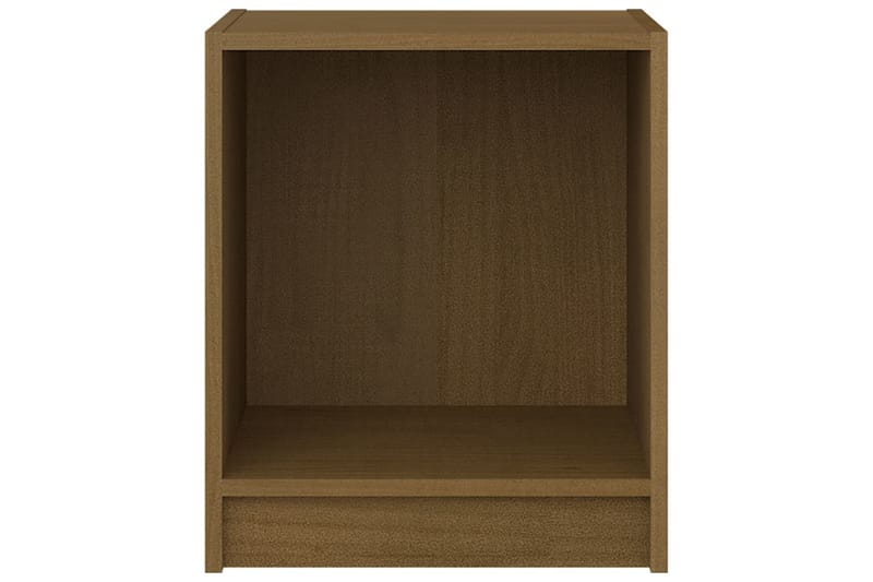 sengeskabe 2 stk. 35,5x33,5x41,5 cm massivt fyrretræ brun - Brun - Møbler - Borde - Aflastningsbord - Sengebord