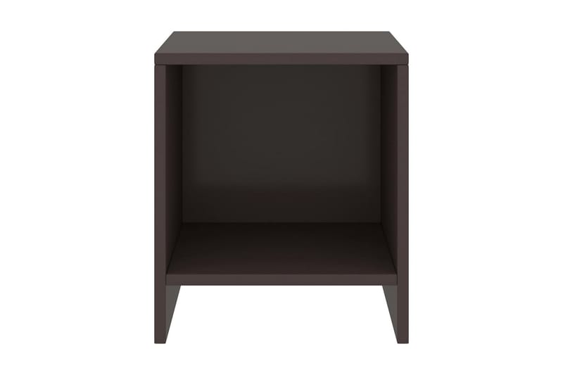sengeskabe 2 stk. 35x30x40 cm massivt fyrretræ mørkebrun - Brun - Møbler - Borde - Aflastningsbord - Sengebord