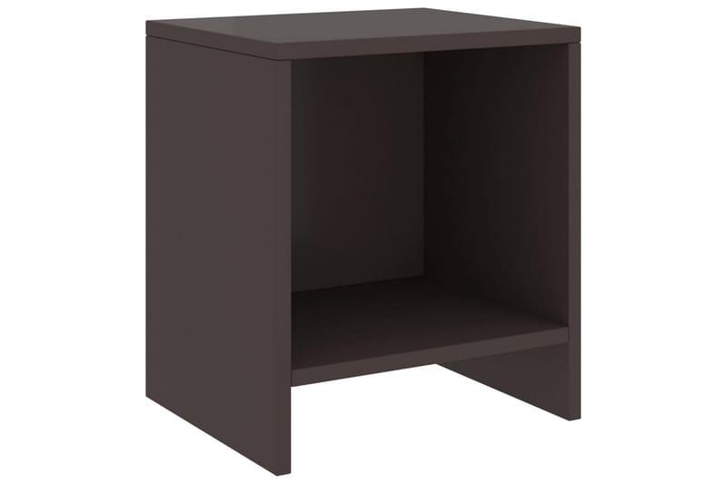 sengeskabe 2 stk. 35x30x40 cm massivt fyrretræ mørkebrun - Brun - Møbler - Borde - Aflastningsbord - Sengebord