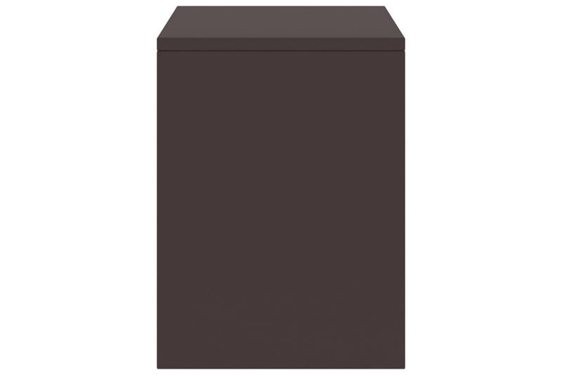 sengeskabe 2 stk. 35x30x40 cm massivt fyrretræ mørkebrun - Brun - Møbler - Borde - Aflastningsbord - Sengebord