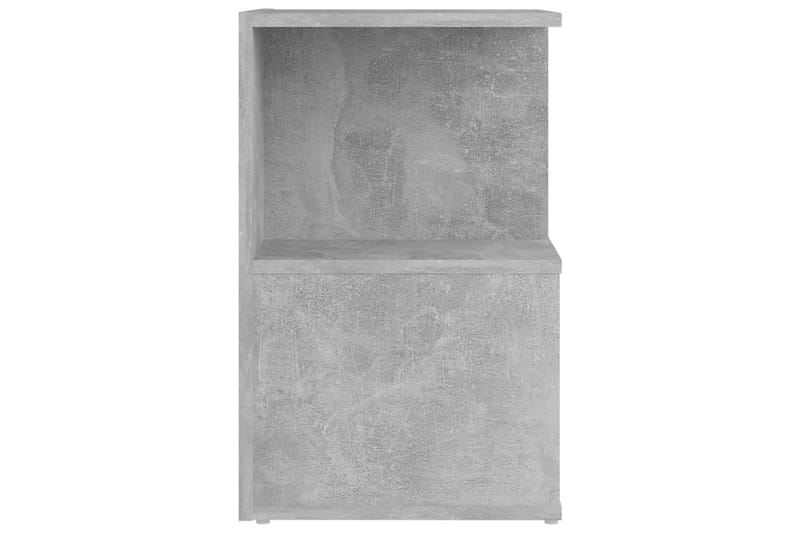 sengeskabe 2 stk. 35x35x55 cm spånplade betongrå - Grå - Møbler - Borde - Aflastningsbord - Sengebord