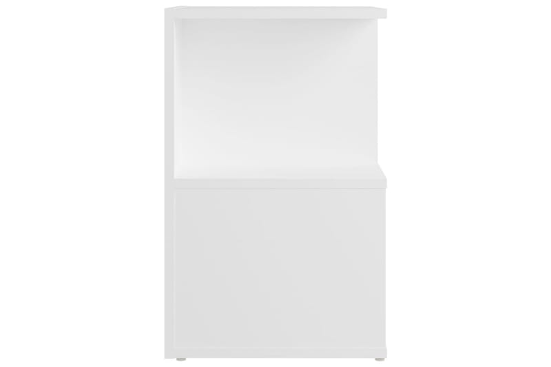 sengeskabe 2 stk. 35x35x55 cm spånplade hvid - Hvid - Sengebord