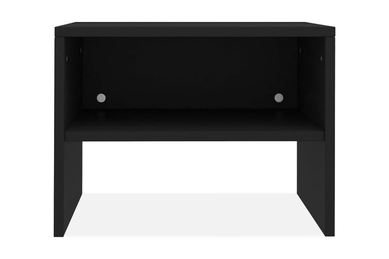 Sengeskabe 2 Stk. 40 X 30 X 30 Cm Spånplade Sort - Sort - Møbler - Borde - Aflastningsbord - Sengebord