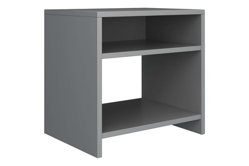 Sengeskabe 2 Stk. 40 X 30 X 40 Cm Spånplade Grå - Grå - Møbler - Borde - Aflastningsbord - Sengebord