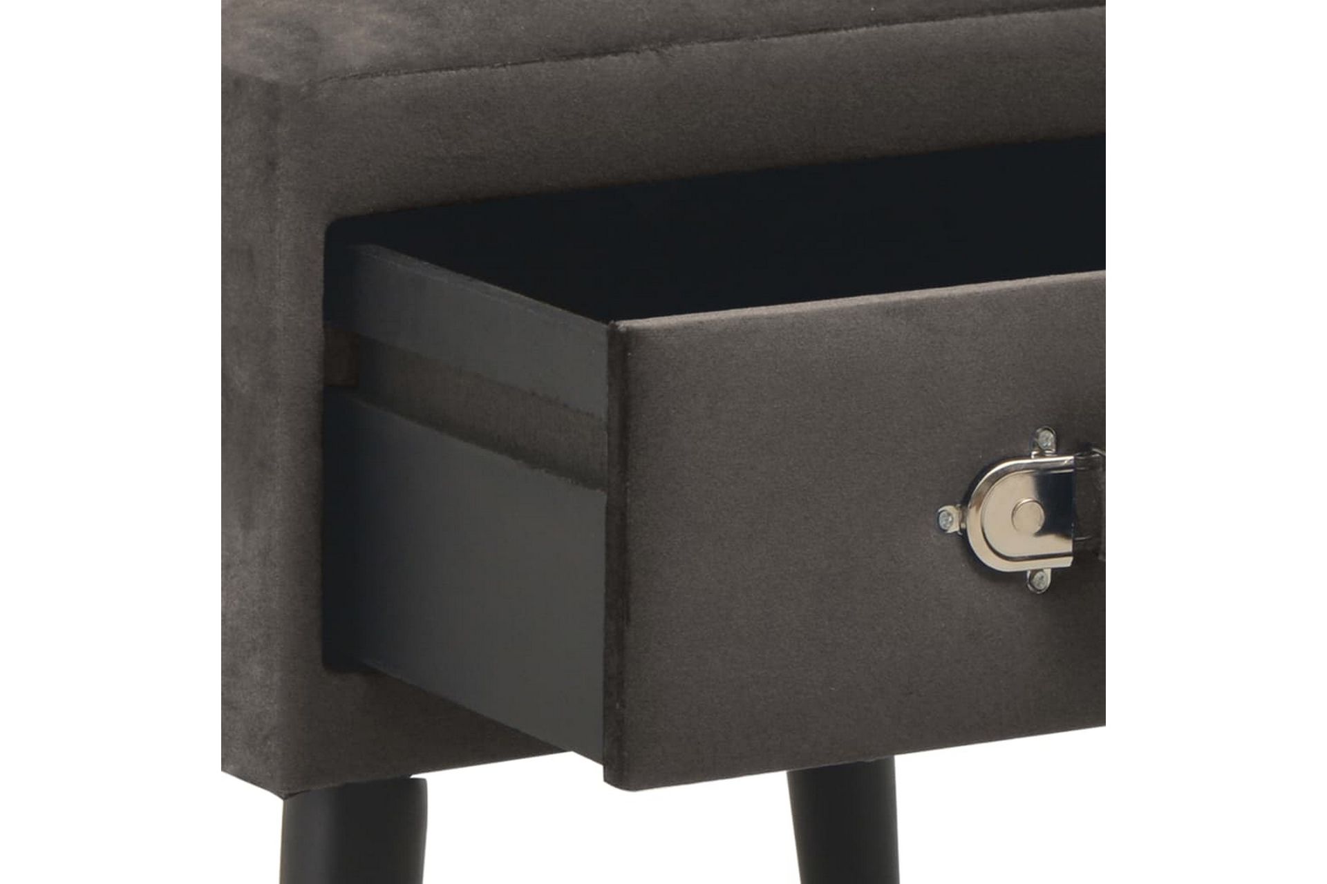Sengeskabe 2 Stk. 40 X 35 X 40 Cm Fløjl Grå - Grå - Møbler - Borde - Aflastningsbord - Sengebord