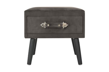 Sengeskabe 2 Stk. 40 X 35 X 40 Cm Fløjl Grå - Grå - Møbler - Borde - Aflastningsbord - Sengebord
